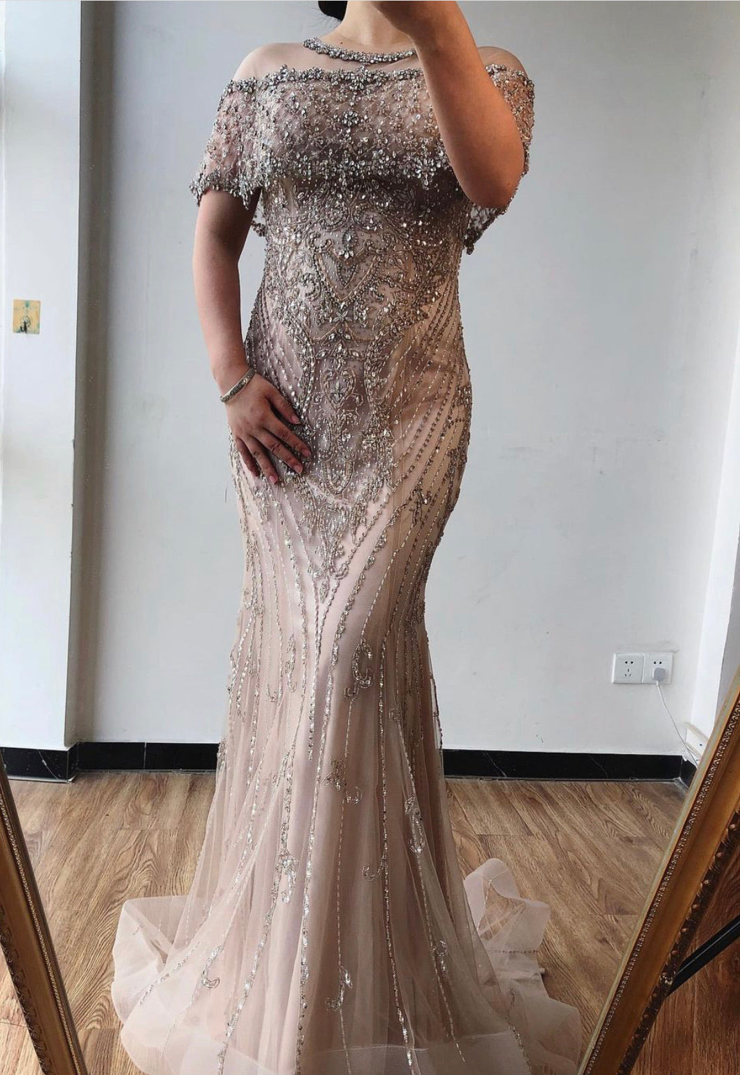 Vahina Mermaid Luxury Diamond Beading Formal Dress Mscooco.co.uk