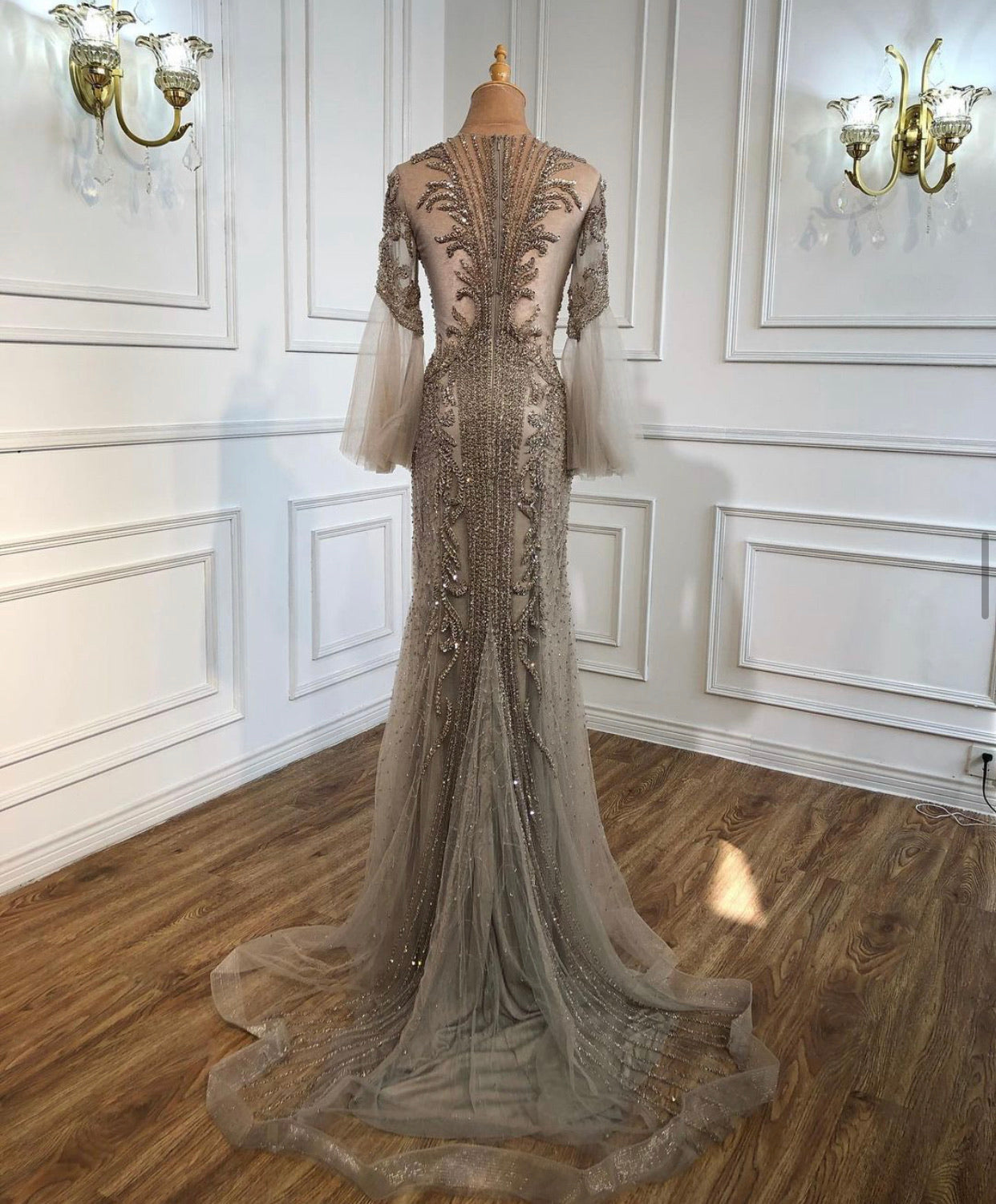 Kamila Beading Embellished Evening Dress MSCOOCO