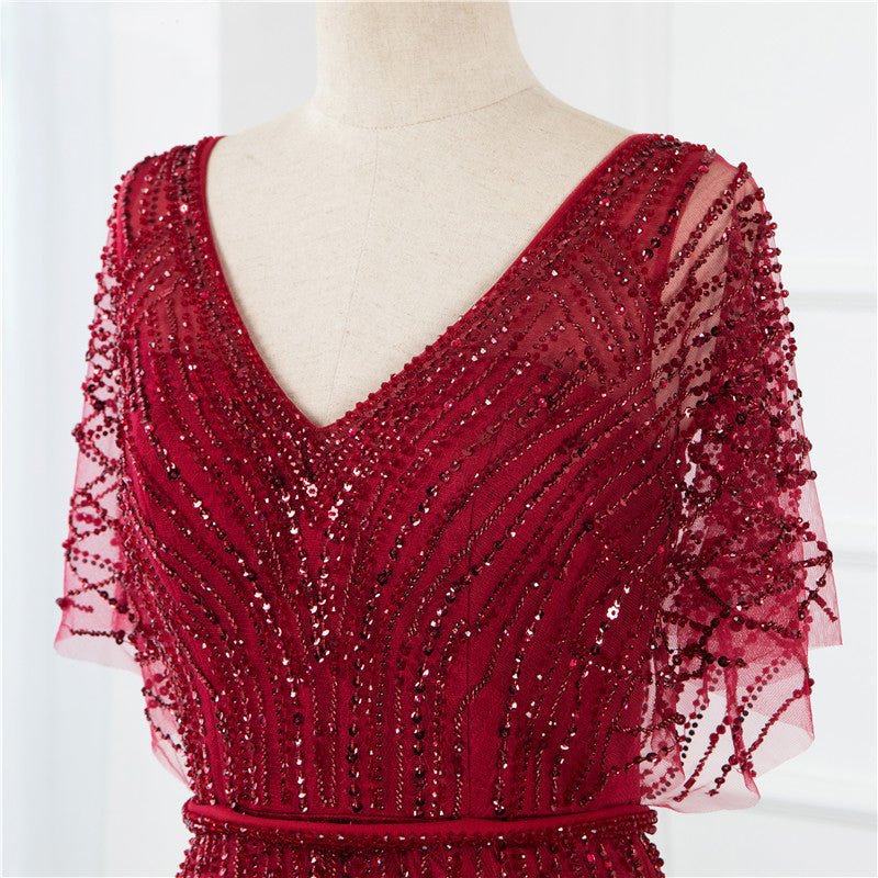 Isabella - Mermaid Beading Crystal Gown - Mscooco.co.uk