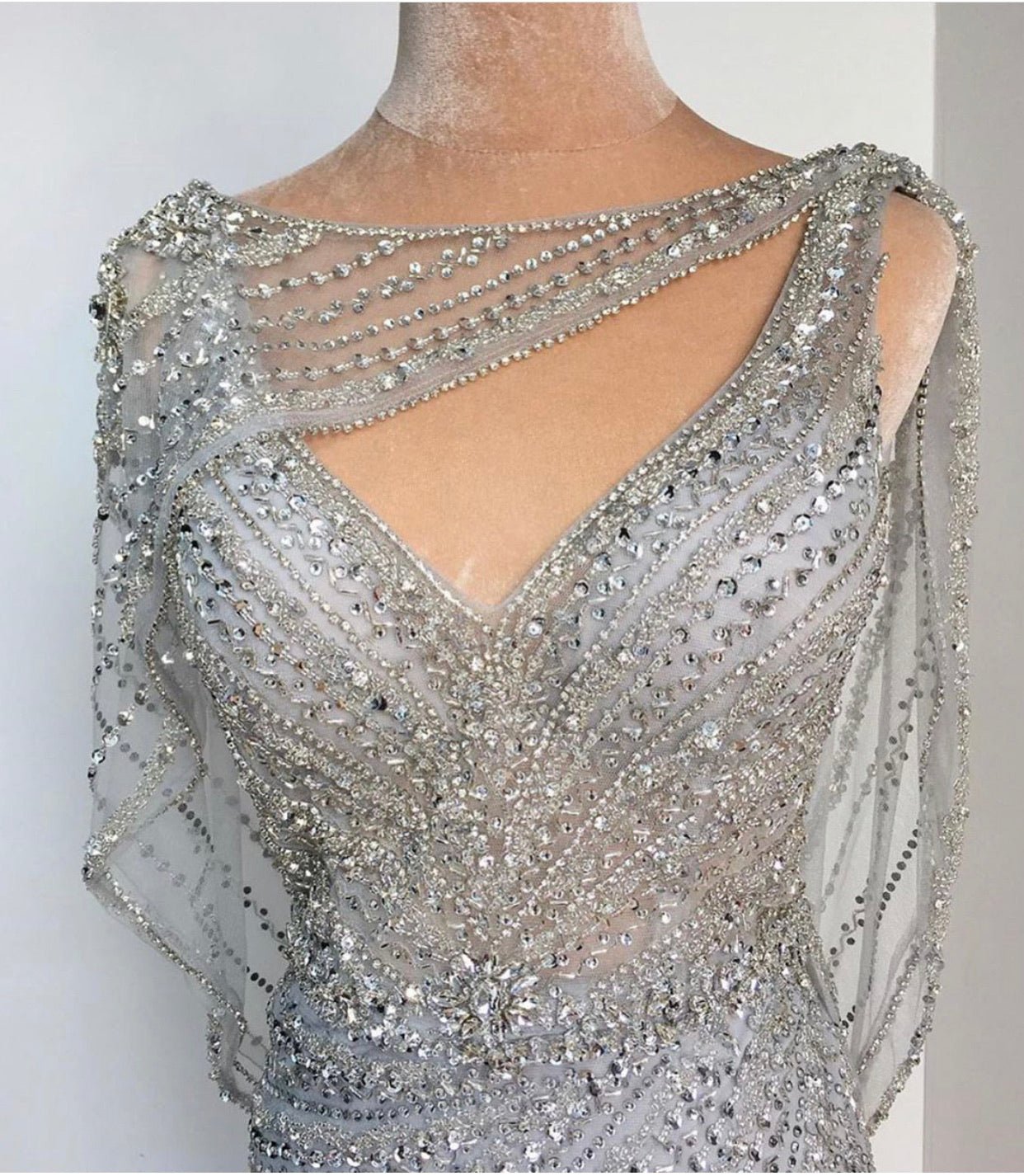 Kylie - Grey Maxi Dress - Mscooco.co.uk