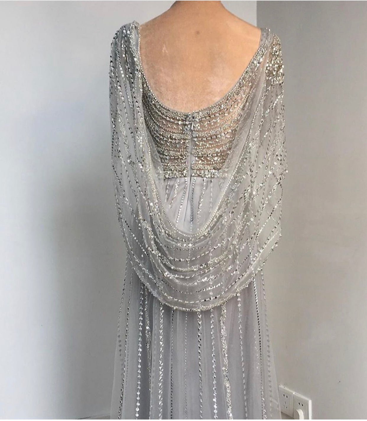 Kylie - Grey Maxi Dress - Mscooco.co.uk