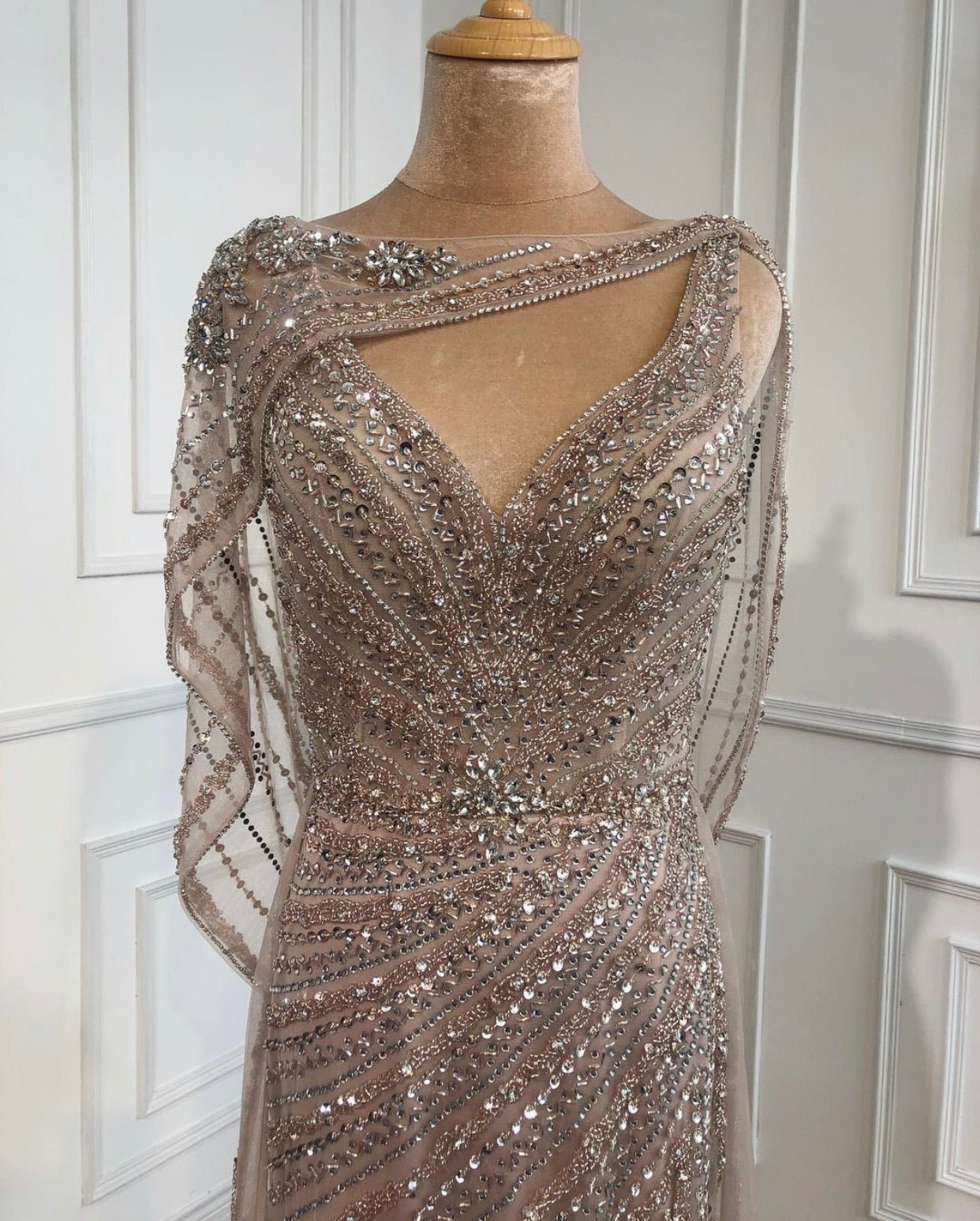 Kylie - Khaki Maxi Dress - Mscooco.co.uk