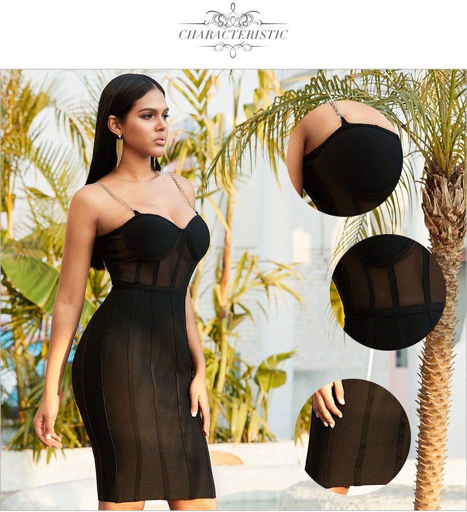 Lace Bodycon Runway Bandage Dress - Mscooco.co.uk