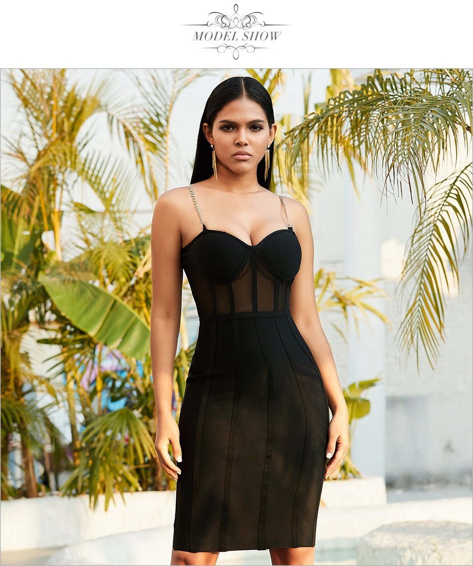 Lace Bodycon Runway Bandage Dress - Mscooco.co.uk