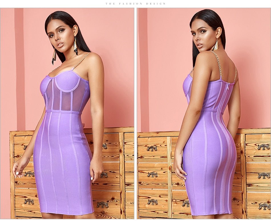 Lace Bodycon Runway Bandage Dress - Mscooco.co.uk