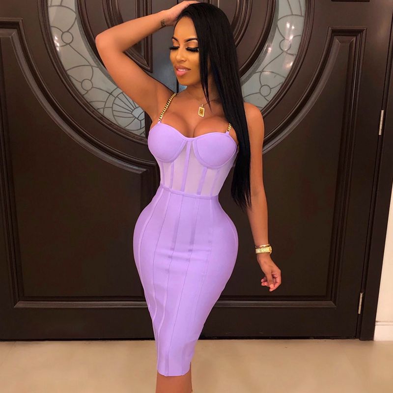 Lace Bodycon Runway Bandage Dress - Mscooco.co.uk