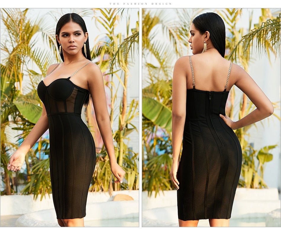 Lace Bodycon Runway Bandage Dress - Mscooco.co.uk