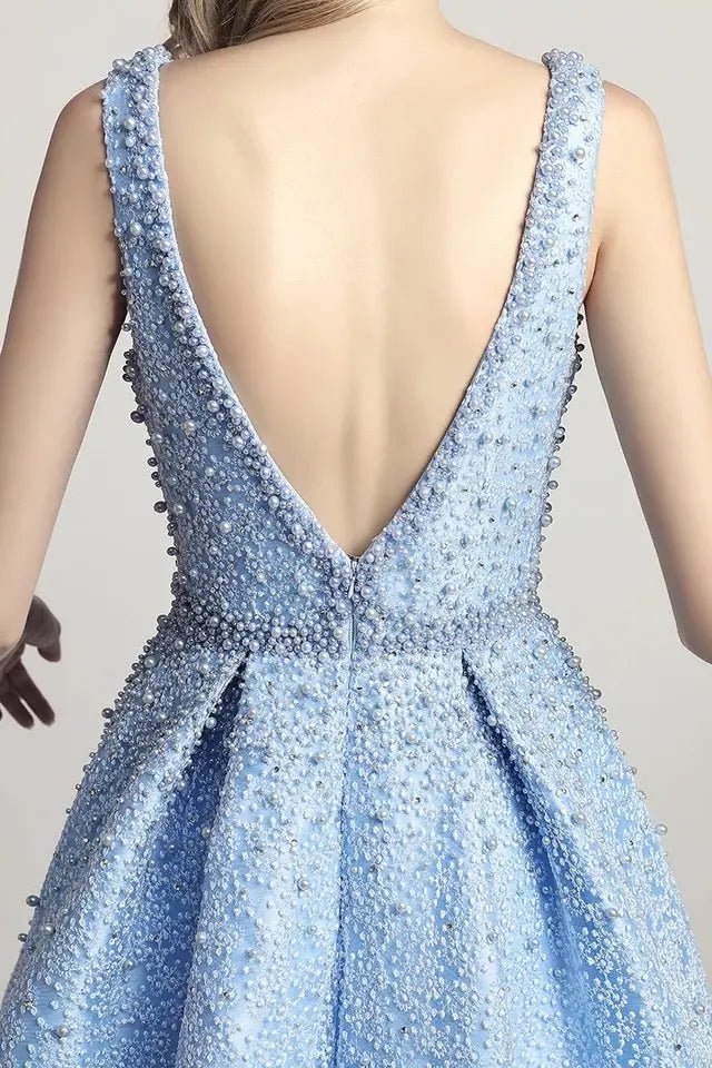 Luxury Embellished Pearl Gown - Mscooco.co.uk