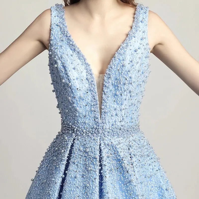 Luxury Embellished Pearl Gown - Mscooco.co.uk