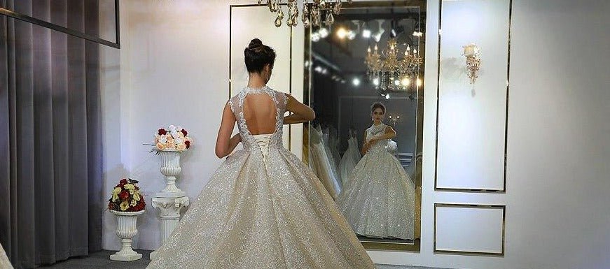 Luxury Full Beading Lace Wedding Dress - Mscooco.co.uk