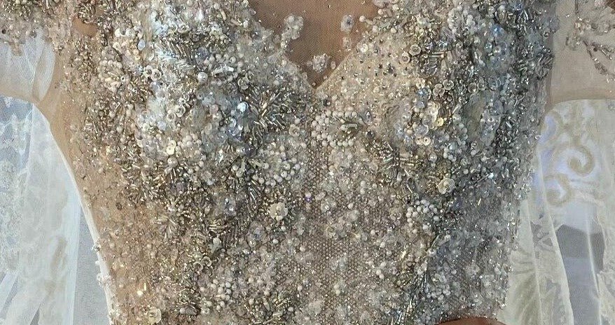 Luxury Heavy Beading Wedding Dress - Mscooco.co.uk