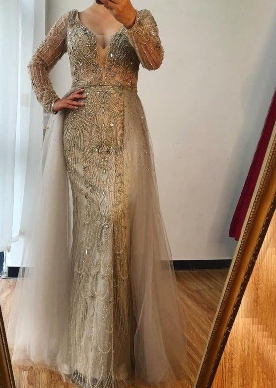 Maren Crystal Beading Luxury Formal Dress - Mscooco.co.uk