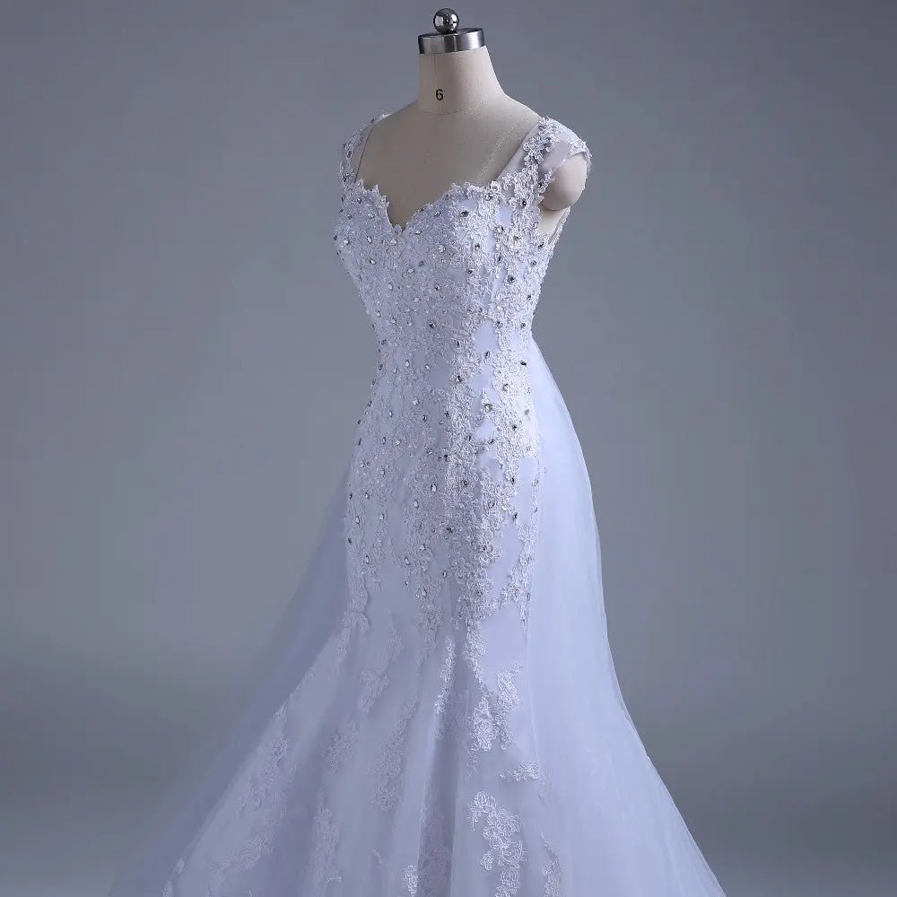 Mermaid Embroidered Bridal Gown - Mscooco.co.uk