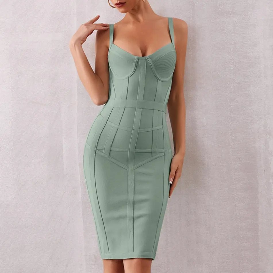New Bandage Sexy Spaghetti Strap Celebrity Party Dress - Mscooco.co.uk