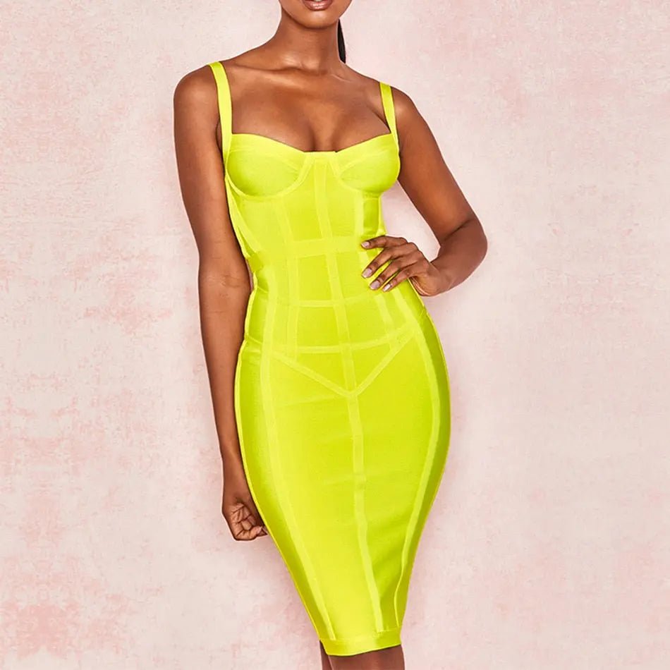 New Bandage Sexy Spaghetti Strap Celebrity Party Dress - Mscooco.co.uk