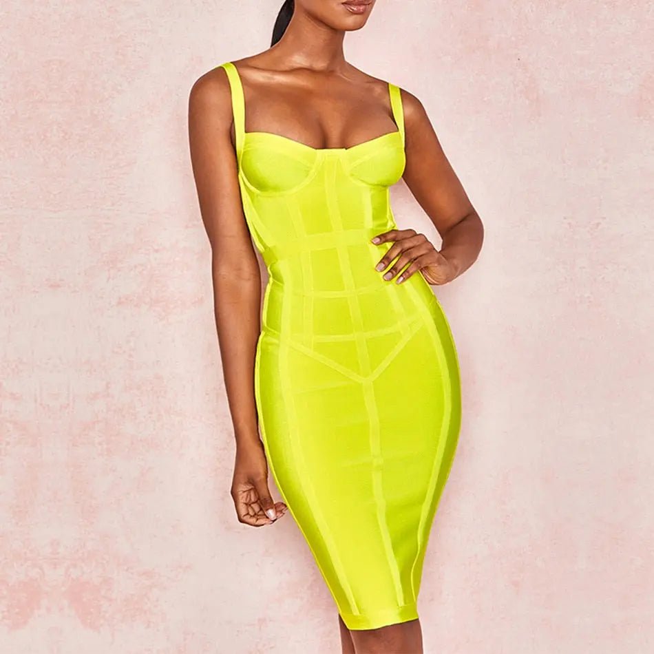 New Bandage Sexy Spaghetti Strap Celebrity Party Dress - Mscooco.co.uk