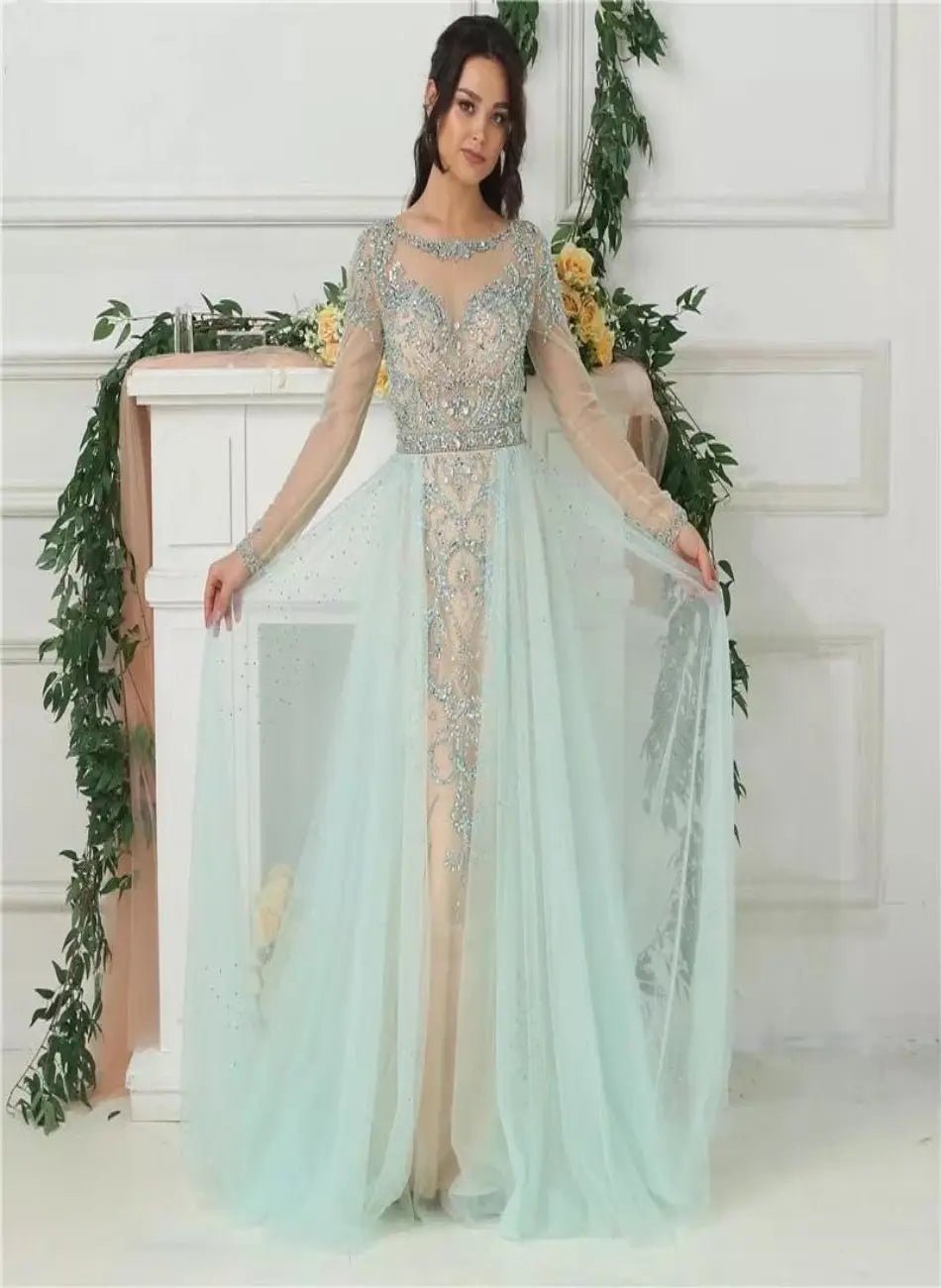 NURA - Crystal Luxury Evening Gowns - Mscooco.co.uk