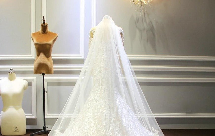 One layer Lace Veil With Comb 3M width and 3M long - Mscooco.co.uk