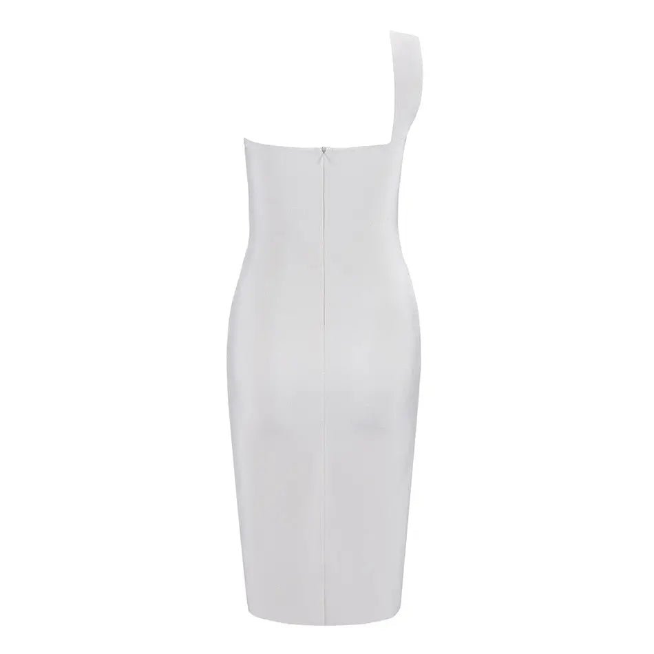 One Shoulder Bodycon Celebrity Party Dress - Mscooco.co.uk