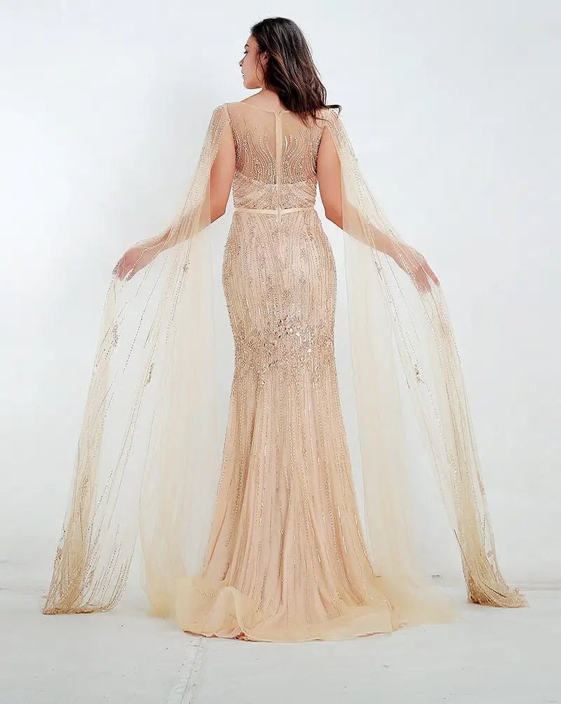 RANIA - Beaded Embellished Gown - Mscooco.co.uk