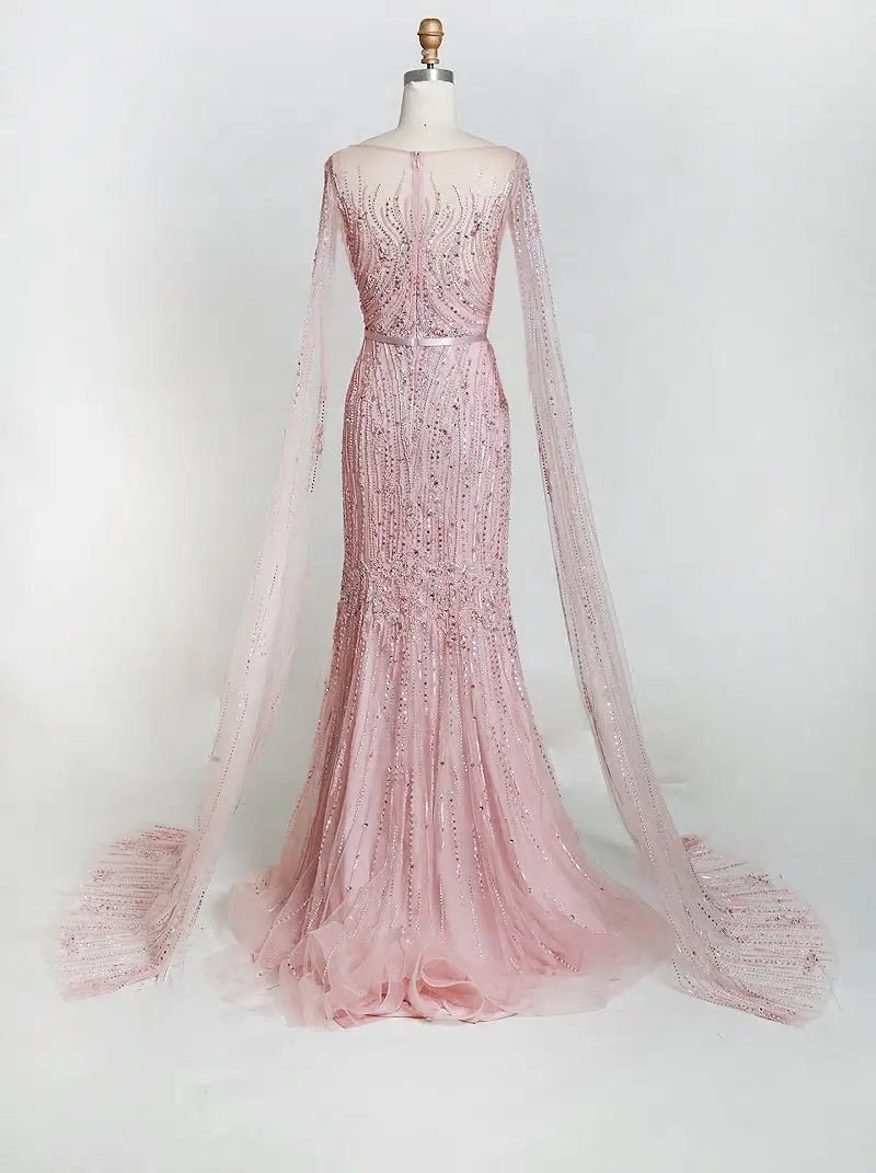 RANIA - Beaded Embellished Gown - Mscooco.co.uk