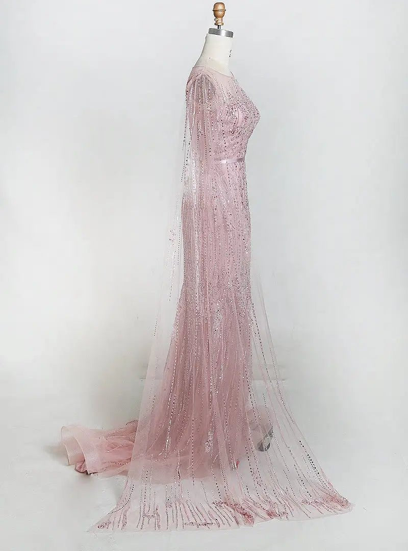 RANIA - Beaded Embellished Gown - Mscooco.co.uk