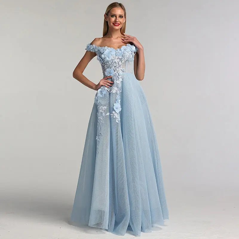 Rosalie - Handmade Flowers Gown - Mscooco.co.uk