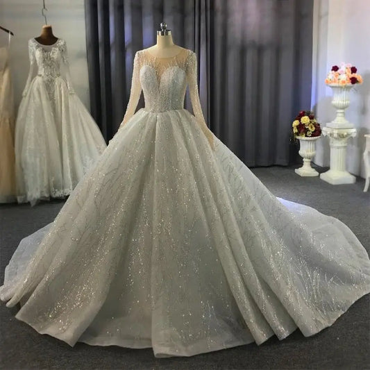 Princess Luxe Beaded Bridal Gown Mscooco.co.uk