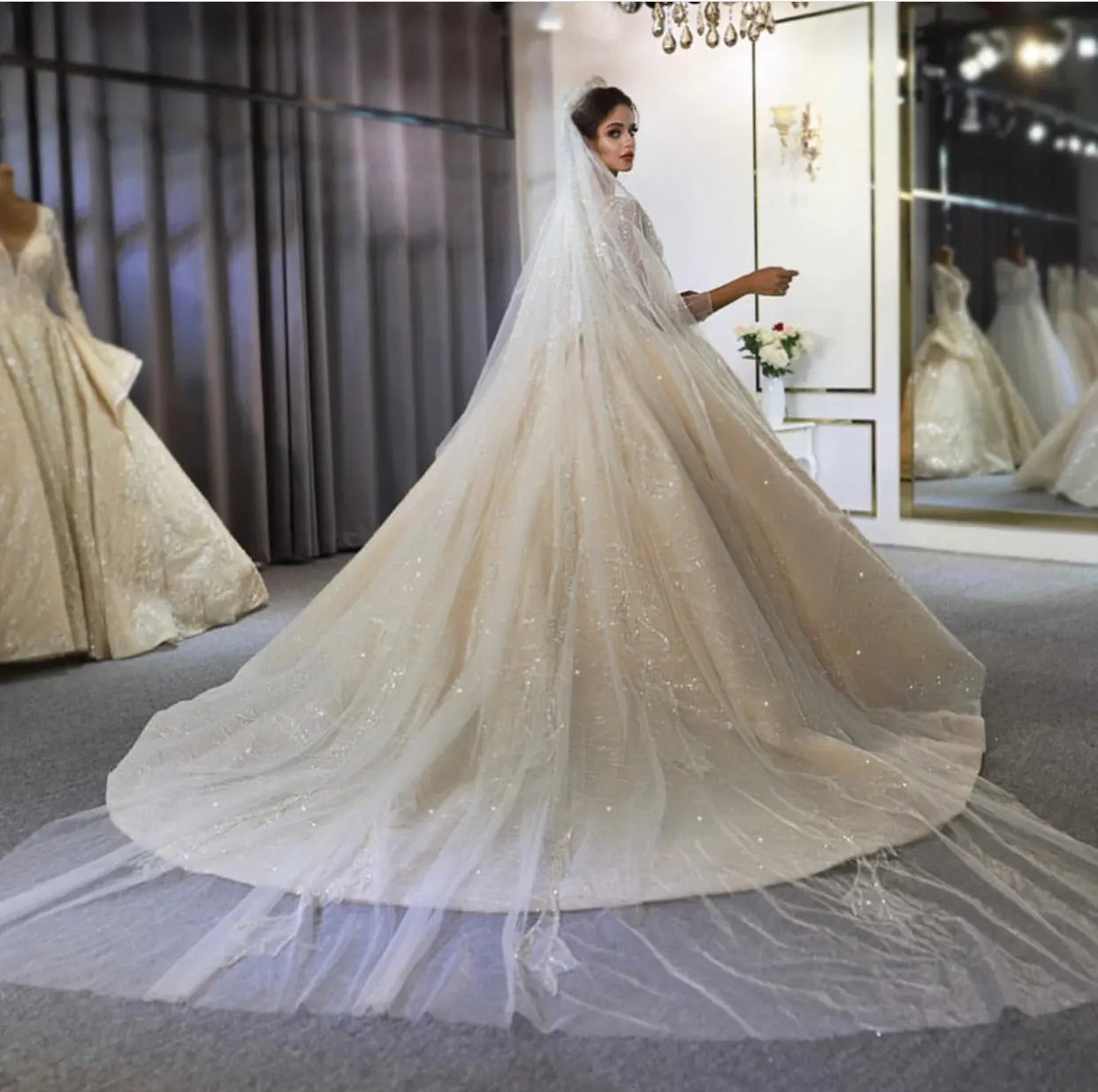 Princess Luxe Beaded Bridal Gown Mscooco.co.uk