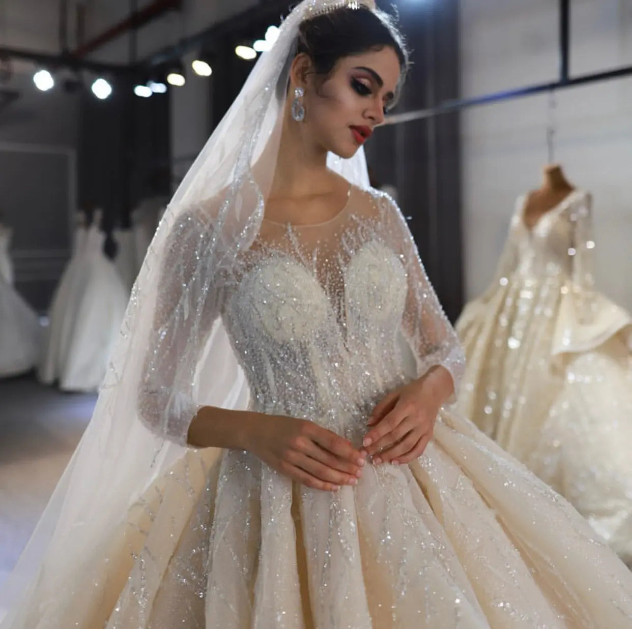 Princess Luxe Beaded Bridal Gown Mscooco.co.uk