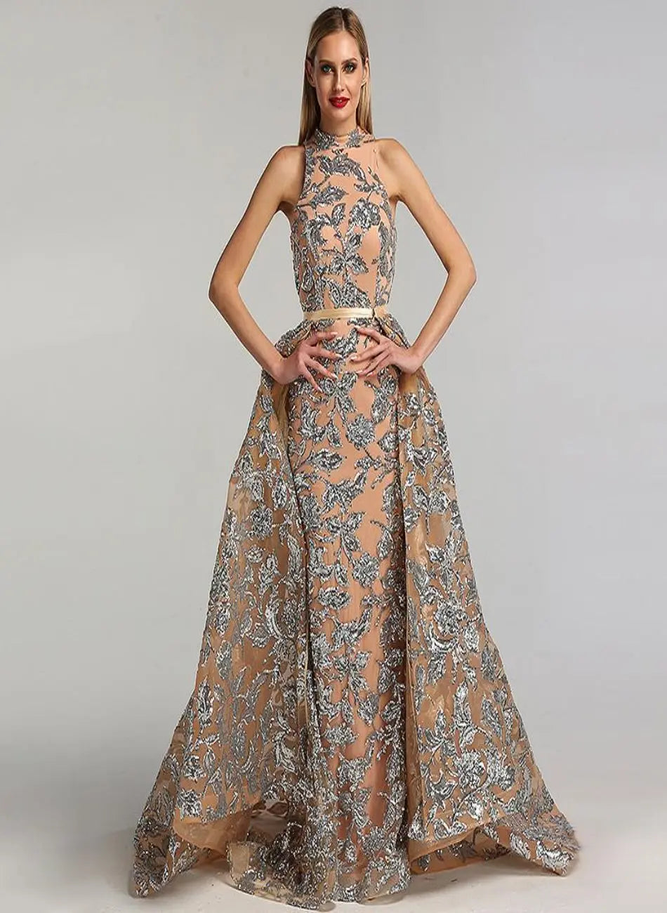 Rosie Sequined Sparkle Vintage Evening Dress Mscooco.co.uk