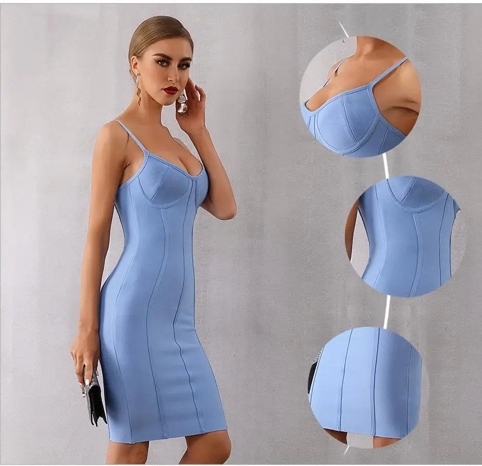 Summer Bodycon Bandage Dress - MSCOOCO