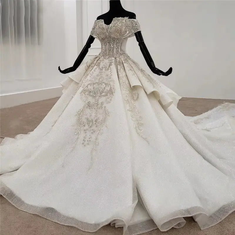 Sweetheart Luxury Beaded Bridal Gown Mscooco.co.uk