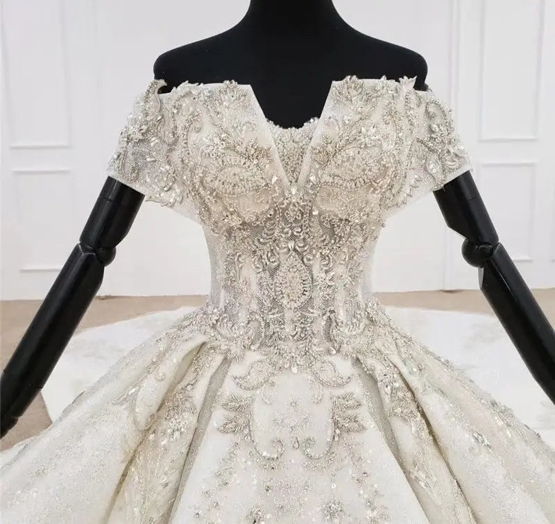 Sweetheart Luxury Beaded Bridal Gown Mscooco.co.uk