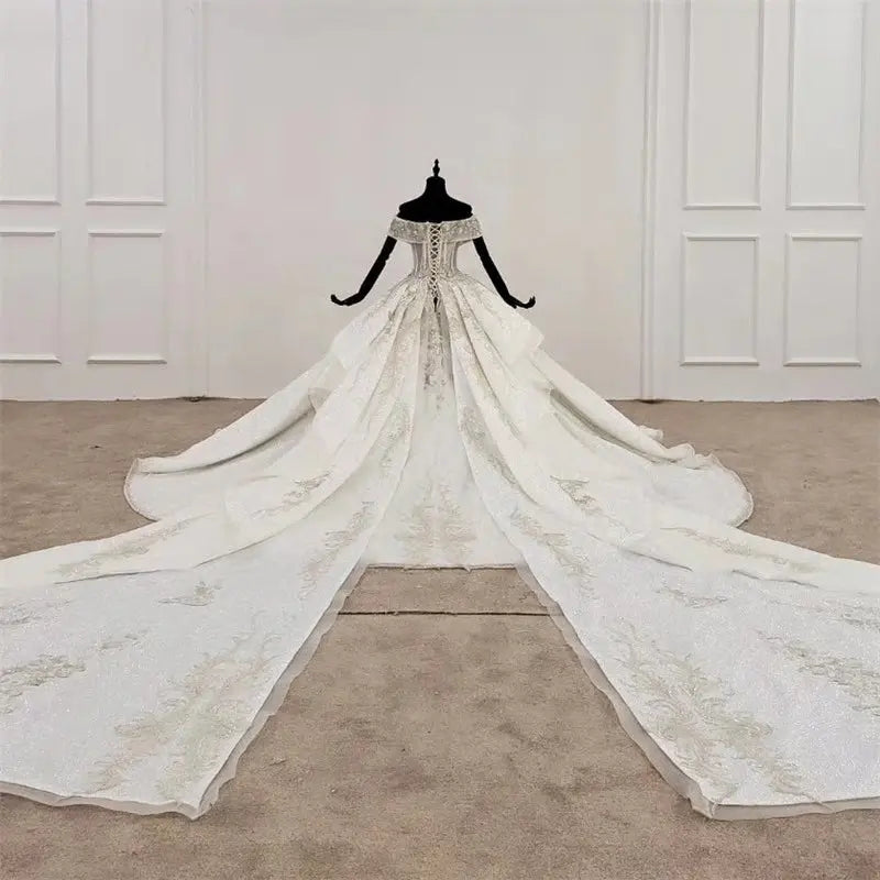 Sweetheart Luxury Beaded Bridal Gown Mscooco.co.uk