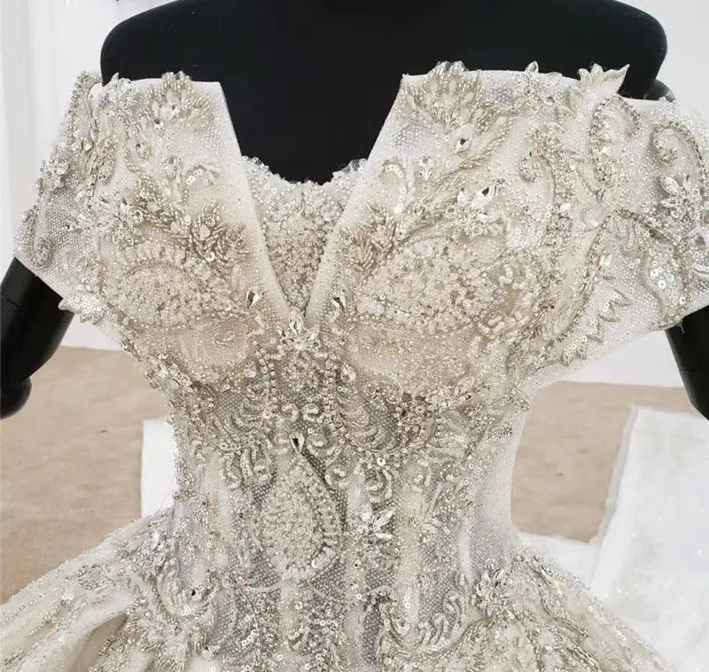 Sweetheart Luxury Beaded Bridal Gown Mscooco.co.uk