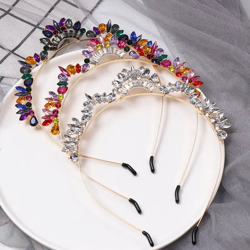 Trendy Crystal Hairwear Cute Girl Headband Brand Design Statement Hair - MSCOOCO