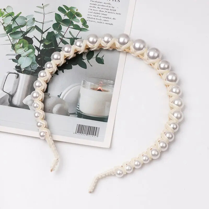Trendy Crystal Hairwear Cute Girl Headband Brand Design Statement Hair - MSCOOCO