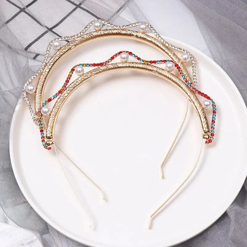 Trendy Crystal Hairwear Cute Girl Headband Brand Design Statement Hair - MSCOOCO