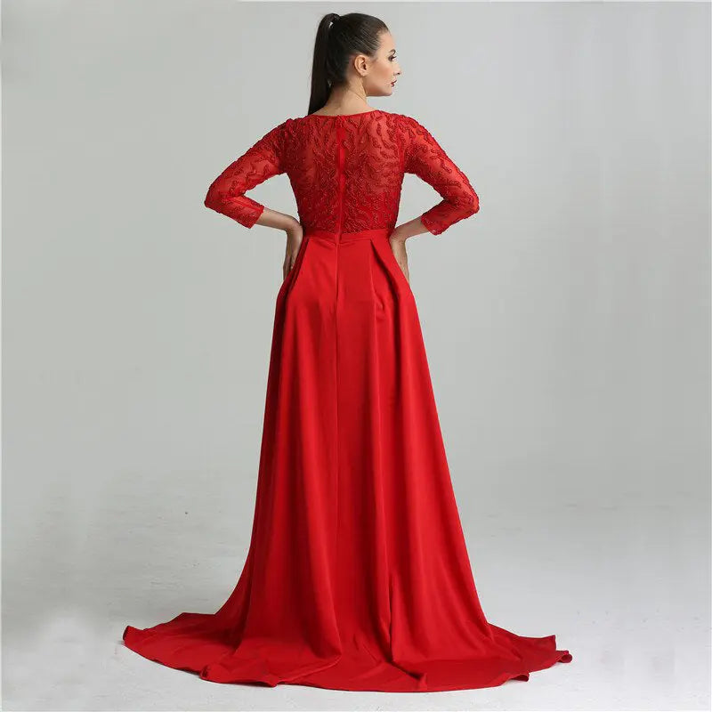 Vana Beading Mermaid Evening Dress Mscooco.co.uk
