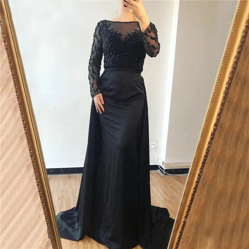 Vana Beading Mermaid Evening Dress Mscooco.co.uk