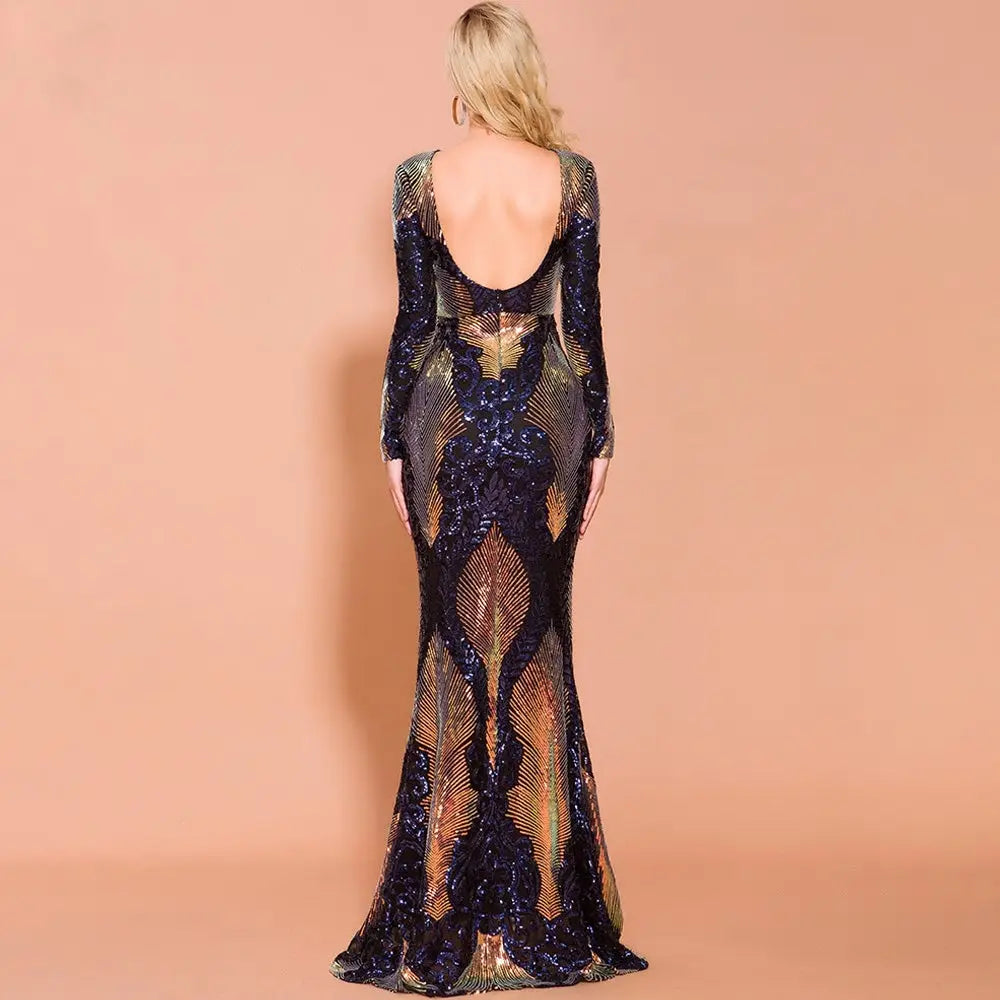 Varina - Sequin Gown - MSCOOCO