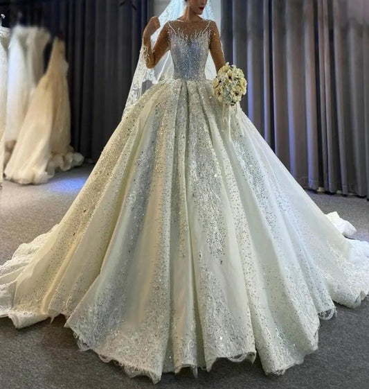2021 Luxury Beading Wedding Dress - Mscooco.co.uk
