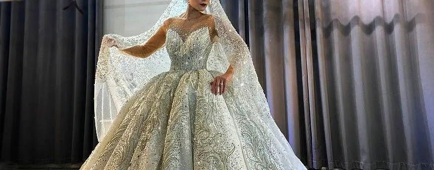 2021 Luxury Heavy Beading Wedding dress - Mscooco.co.uk