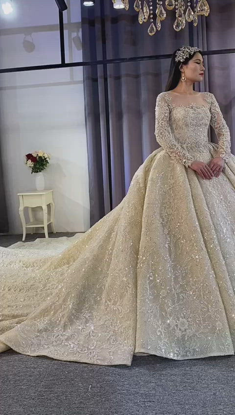 Beading Bridal Gown 2022