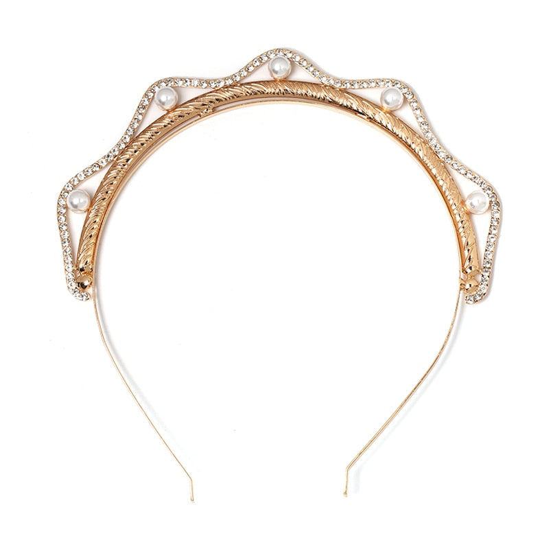 Trendy Crystal Hairwear Cute Girl Headband Brand Design Statement Hair - MSCOOCO