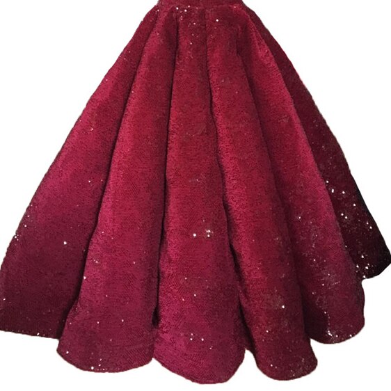 One Shoulder High-end Vintage Sequined Bridal Gown Mscooco.co.uk