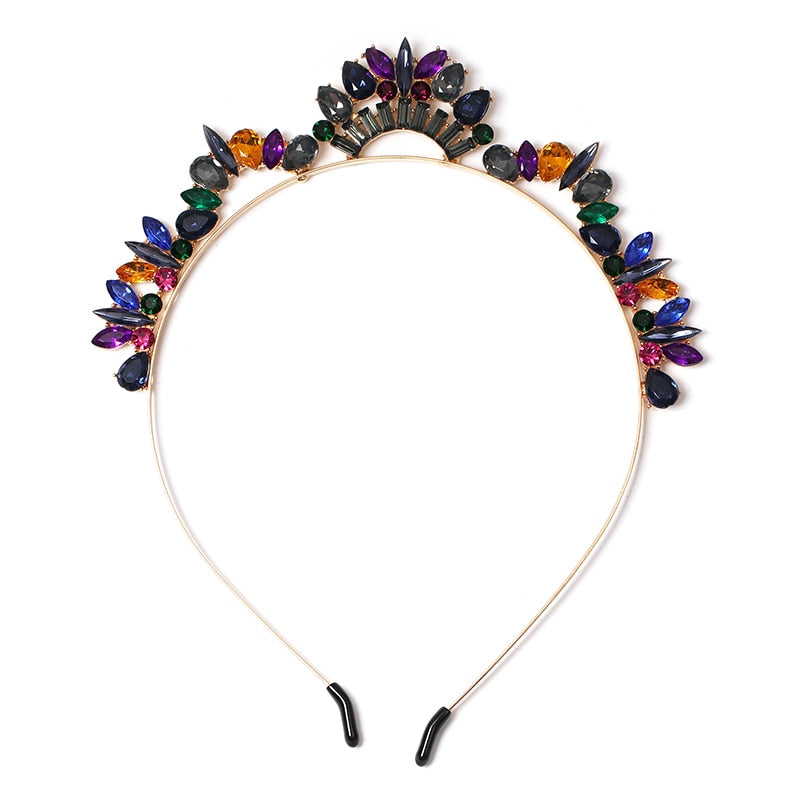 Trendy Crystal Hairwear Cute Girl Headband Brand Design Statement Hair - MSCOOCO