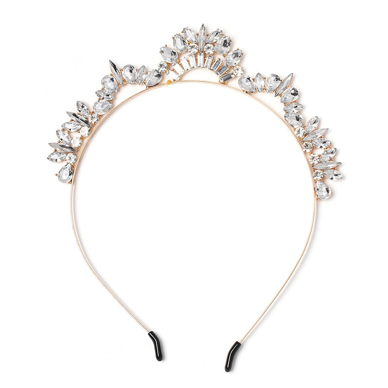 Trendy Crystal Hairwear Cute Girl Headband Brand Design Statement Hair - MSCOOCO