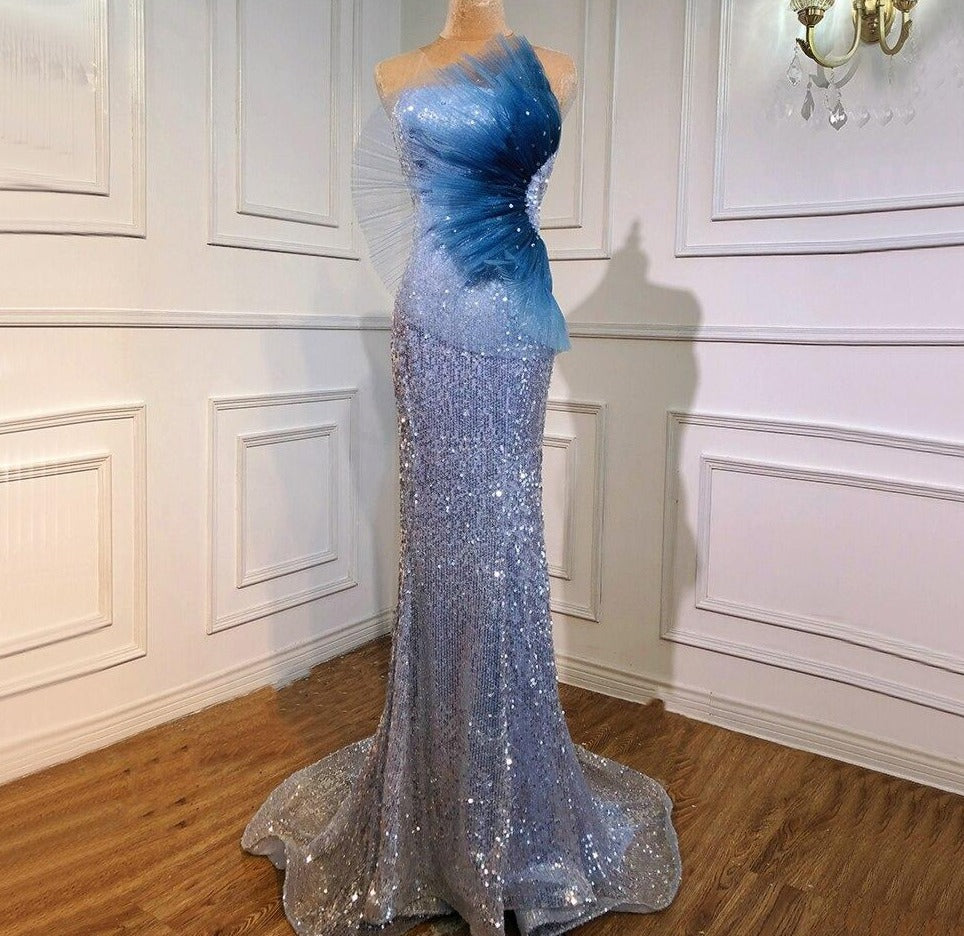 Rowan Mermaid Strapless Formal Dress Mscooco.co.uk